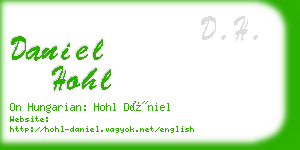 daniel hohl business card